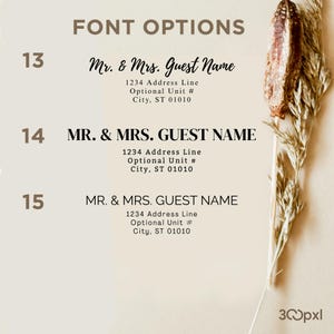 Custom Envelope Address Printing: Guest & Return Addressing image 10