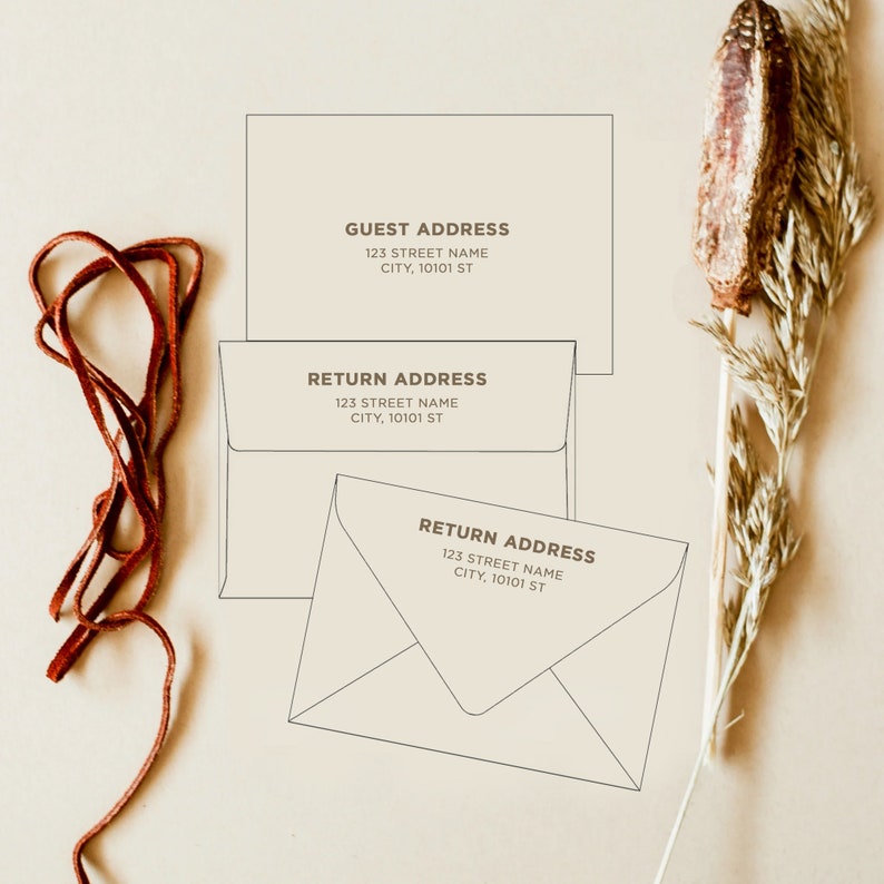 Guest and Return Address Printing