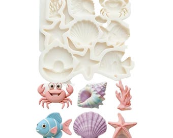 Seashells & Sea Animals Mold