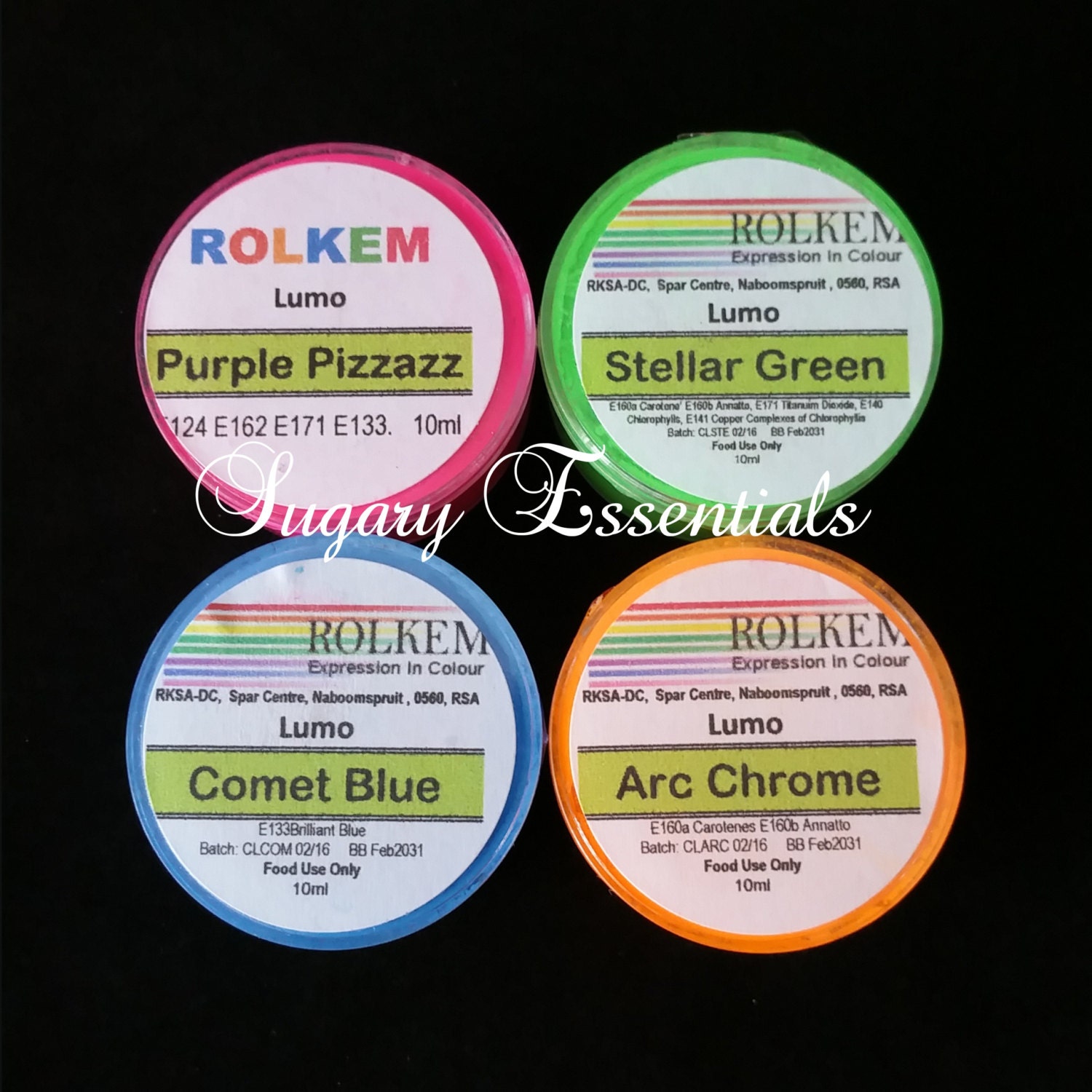 FAST Shipping Rolkem Lumo Dust, Neon Food Color, Fondant Neon Color, Royal Icing  Neon Color, Neon Food Color, Rolkem Food Color, Lumo 