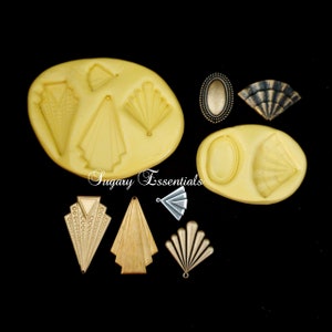 6 Pcs. Great Gatsby/ Art Deco Themed Mold