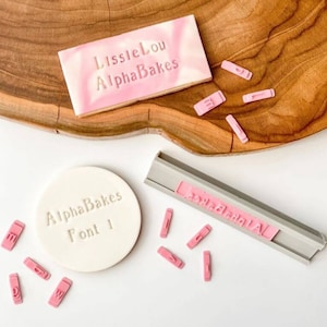 AlphaBakes Font 1 Lowercase Stamp Tiles (Bar Not Included) Small