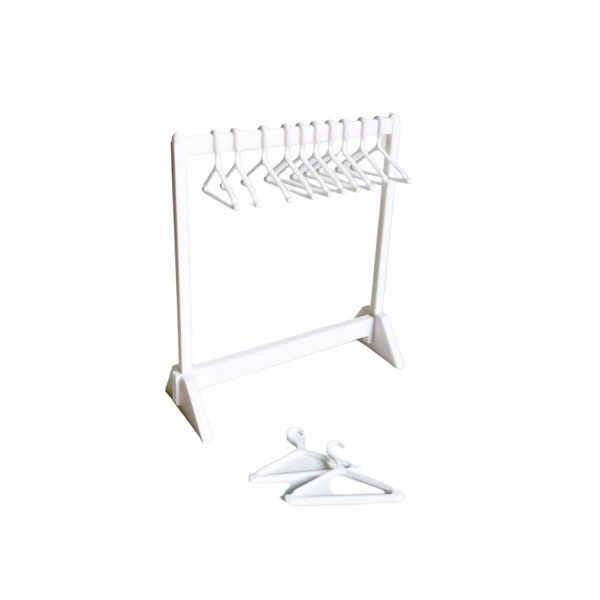 White Mini Clothing Rack