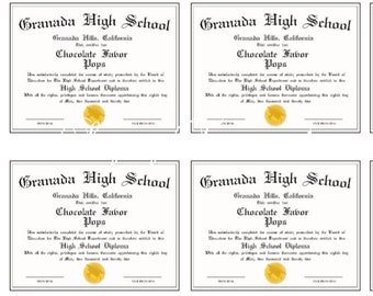Personalized Graduation Diploma (Edible Images)