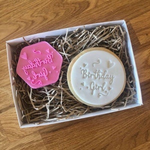 Birthday Girl Cookie Embosser by LissieLou