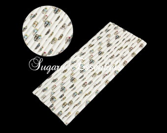 Sugar Skulls Paper Straws (25 Pack)