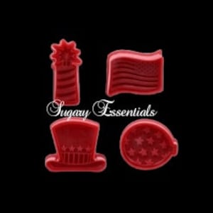 4 Pcs. 4th of July Cutter/Embosser Set