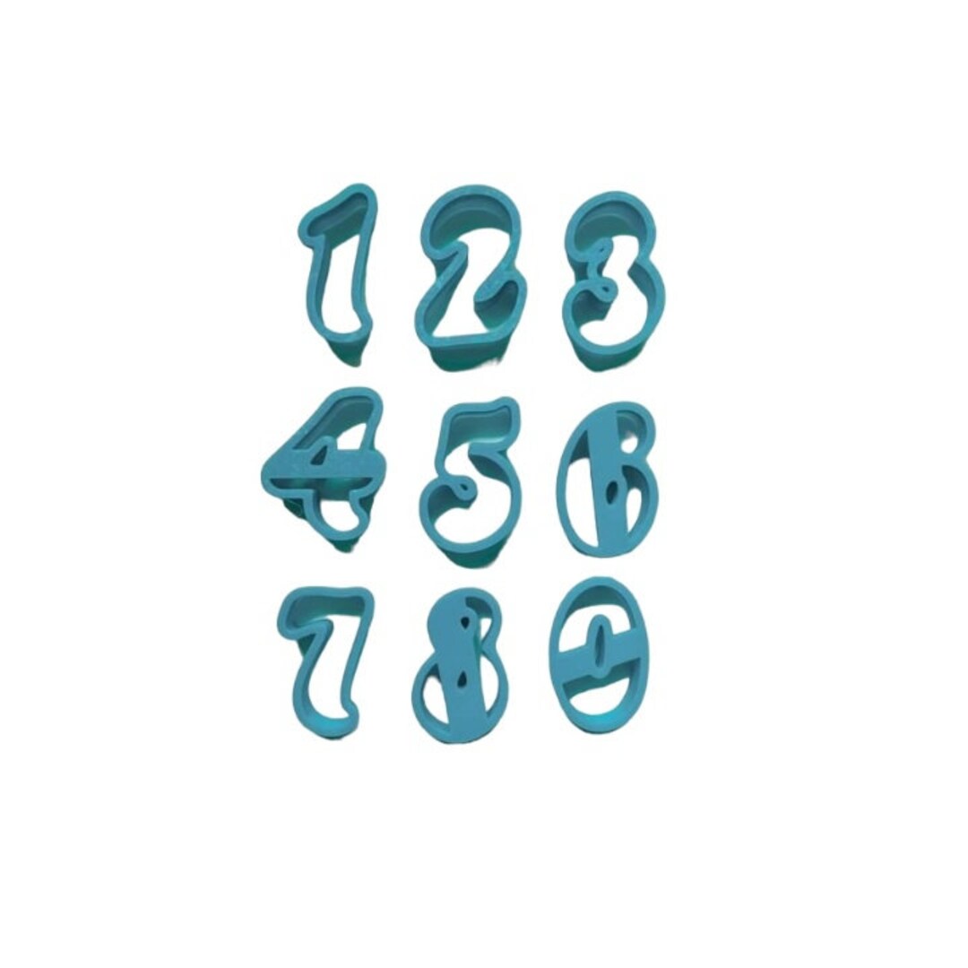 9 Pcs. Numbers Cutter Set - Etsy