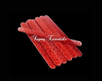 Red Glitter Popsicle Sticks