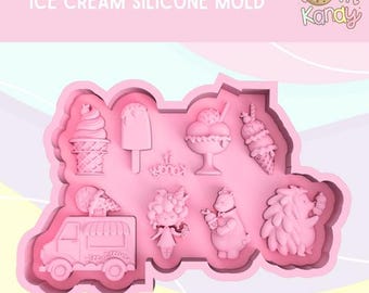 Molde de silicona para helado pequeño