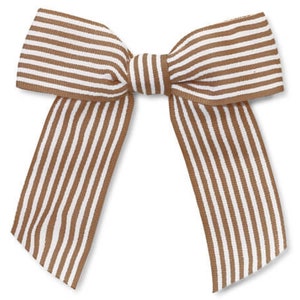 3&quot;  Tan Stripes Grosgrain Bows
