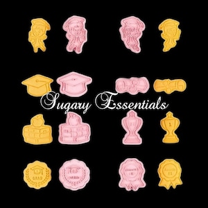 8 Pcs. Graduation Cutter/Embosser Set