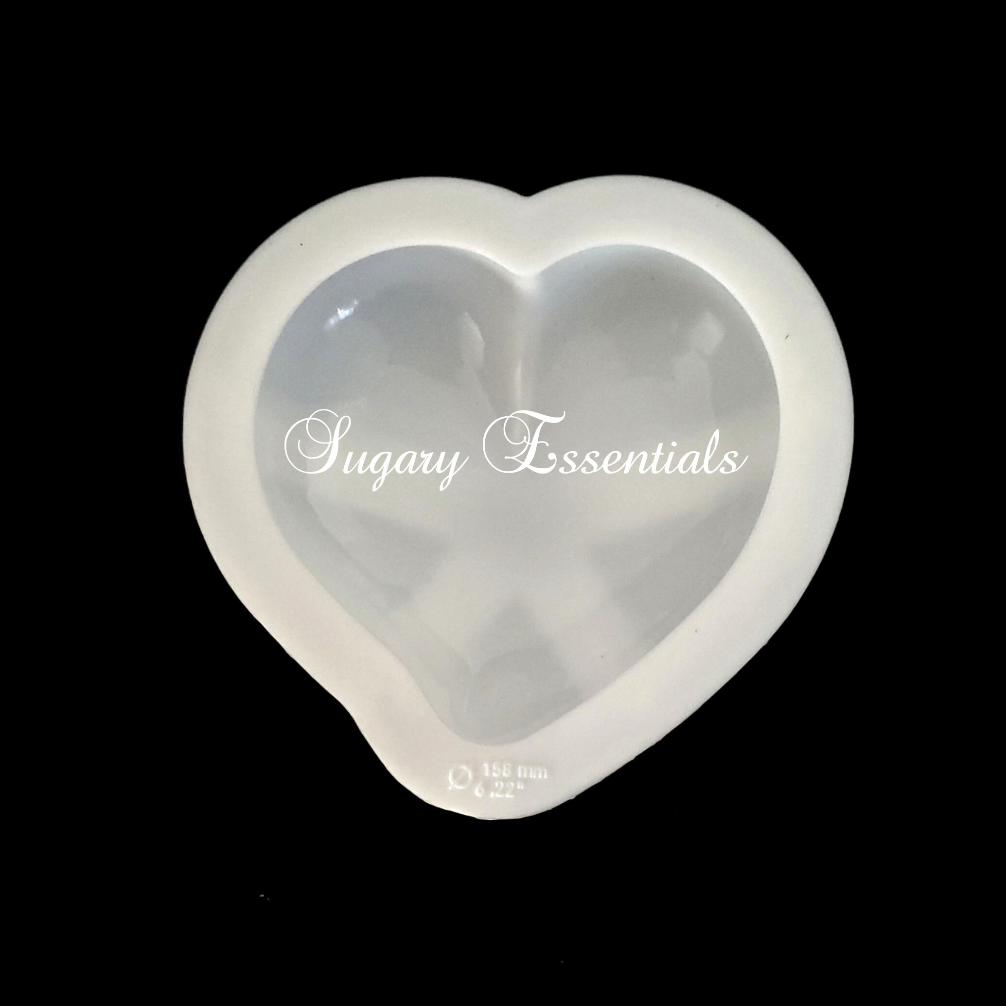 Small Heart Silicone Mold (6 Cavity), Puffy Heart Mold, Flat Heart M, MiniatureSweet, Kawaii Resin Crafts, Decoden Cabochons Supplies