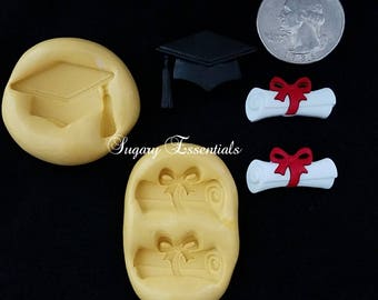 3 Pcs. Cap & Diploma Mold