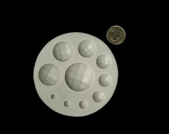 Small Diamond Half Sphere Mold