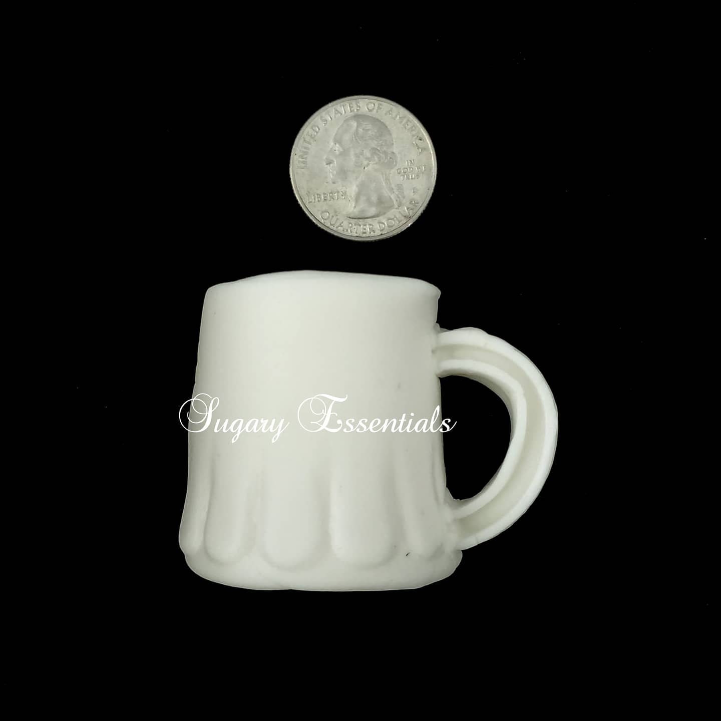 Coffee Cup Mug with Handle Freshie Silicone Mold for Scented Aroma Beads  3.8” Tall x 3.9” Wide x 0.8” inches deep Latte Fall Resin, Car Candle,  Soap