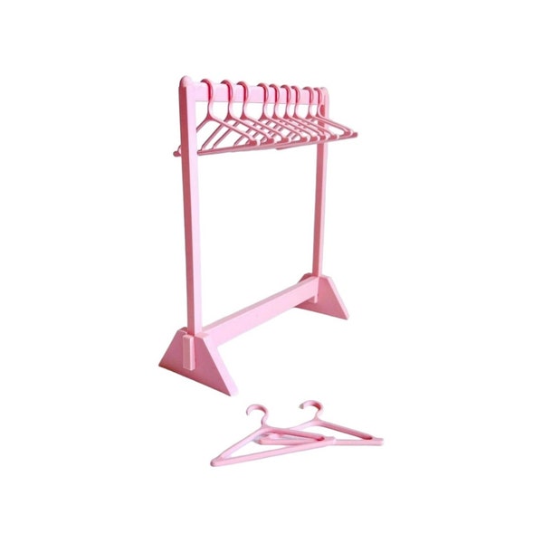 Pink Mini Clothing Rack