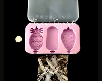 Strawberry & Pineapple Mini Popsicle Mold