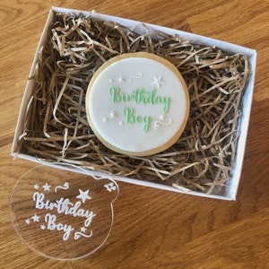 Birthday Boy Cookie Embosser by LissieLou