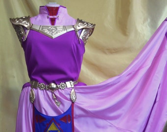 Princess Zelda ocarina of time cosplay costume. legend of zelda cosplay costume