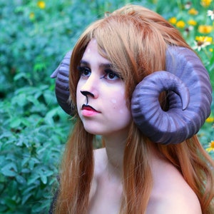 Adult Ram Horns. Ram horn headbend. faun horns. Cosplay horns