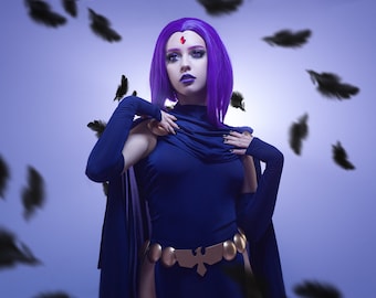 Raven cosplay costume. Raven costume for Halloween party