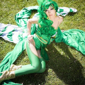 Final Fantasy 4 Rydia cosplay costume, Final Fantsy IV, game cosplay, Rydia of the mist