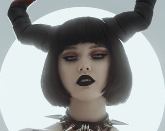 Rogi sukkuba demona, rogi diabła w cosplayu, rogi halloween