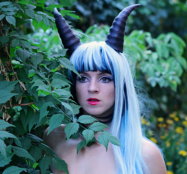 Cosplay Horns for Hallowin. Black Devil Horns. Party City Etsy