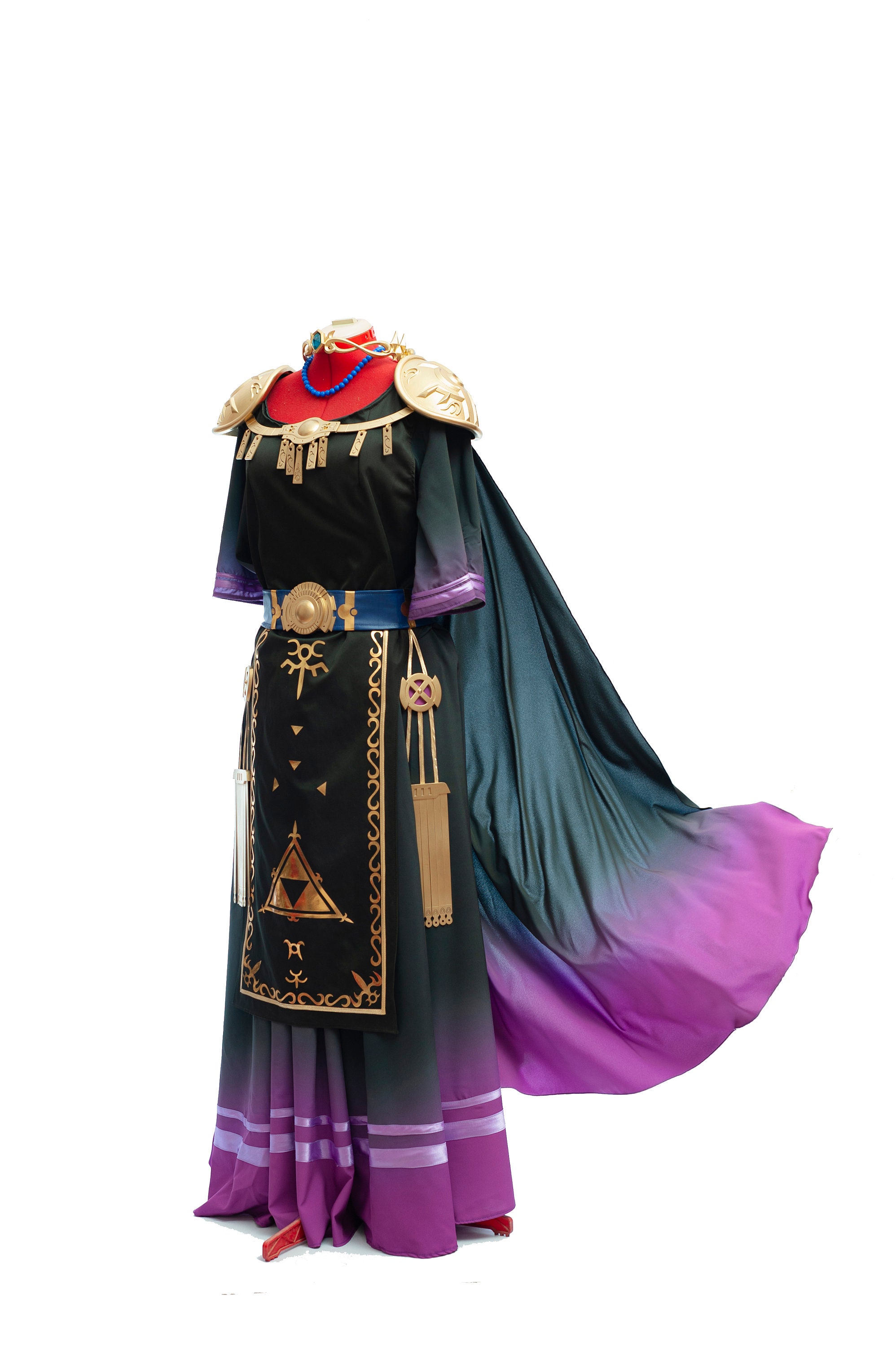 zelda purple dress Zelda Side Slit Velvet Sequin Gown