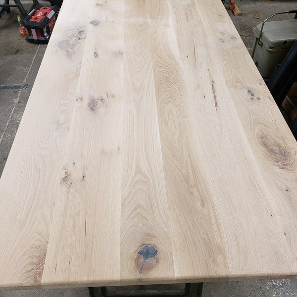 table tops for home or restaurant pub tables rustic white oak unfinished