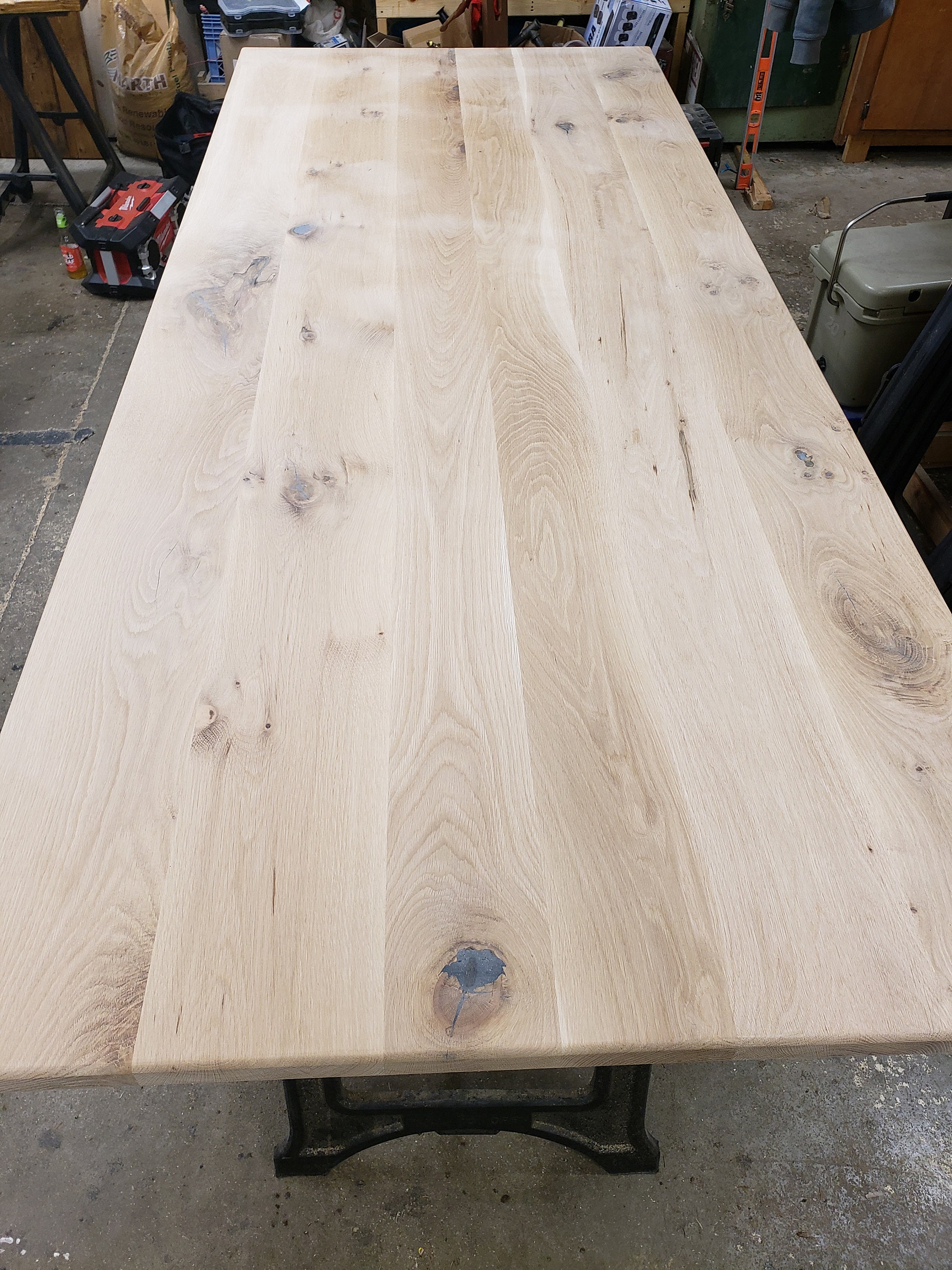 Indoor Table Top Collections 36 x 72 White Oak Live Edge