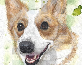 Watercolor Pet Portraits - Custom Painted Dog, Cat, Horse, Rabbit Paintings - Memorial Gift, for Pet Sympathy, or Pet Lovers