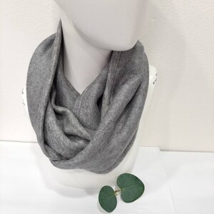 Mitaines gris argent, mitaines femme avec pouce gris lamé argenté , laine jersey molleton polaire, modèle réversible et modulable image 7