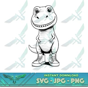 T-rex svg, niedliches Dino svg, Trex svg Kostüm, Tyrannosaurus Rex svg, Dinosaurier schnitt Dateien, Trex Kontur Cricut Tshirt, Dinosaurier svg, Dino svg