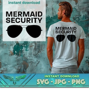 Mermaid Sicherheit SVG, Meerjungfrau Sicherheit t-shirt Design, Mermaid Garde, Meerjungfrau Schutz svg, Cricut geschnitten Datei, Sicherheit svg png