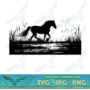 Horse svg, horse silhouette svg, mustang horse svg, horse head svg, cricut horse svg, horse heart svg, rodeo svg, Horse Lover Equestrian Svg
