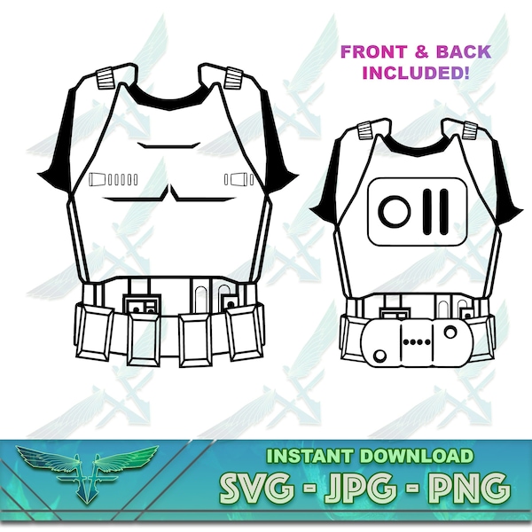 storm trooper svg, storm trooper png, armor costume shirt, sublimation png, storm trooper costume design file for cricut cutting,front armor