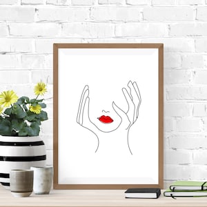 Woman Line Drawing, Line art printable, Line art woman, Minimalist Wall Art, Single Line Art Prints, One Line Art, Printable Wall Art, jpg