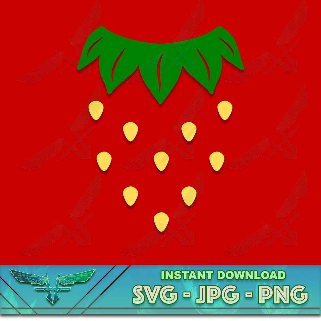 Strawberry Costume SVG Kawaii Strawberry Svg Strawberry Etsy