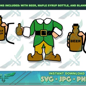 Weihnachten Elf Kostüm svg, Elfen Anzug svg, Elfen Kostüm geschnitten Datei, Elfen Outfit svg, Weihnachten SVG, Elfe svg, Bier Elfe, Ahornsirup Elfe, Cricut svg