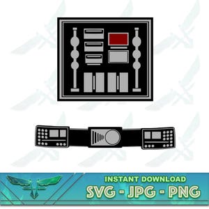 Vader svg, Vader png, Dark Lord svg, camisa de traje de armadura, png de sublimação, arquivo de design de traje de vader para corte cricut, armadura frontal
