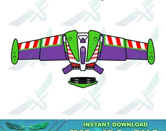 Buzz Lightyear Wing, Buzz Lightyear Shirt Svg, Kostuum Svg, Toy Story Verjaardag Shirt Svg, Buzz Lightyear Cricut, Buzz Svg, Verjaardag