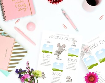 Watercolor baby animal pricing guide