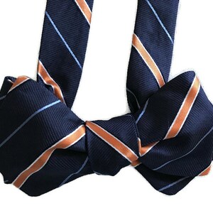 Men&#39;s Silk Bow Tie -  First Class - One-of-a-Kind, Handcrafted, Self-tie or Pre-tied