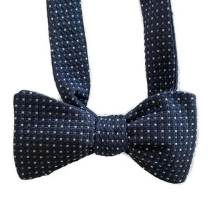 Men&#39;s Silk Bow Tie - Night Lights  -  One-of-a-Kind, Self-tie or Pre-tied
