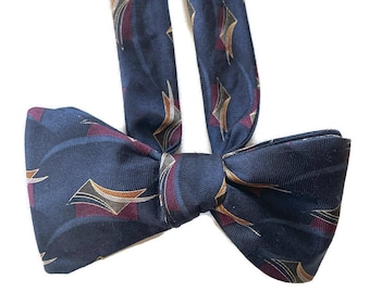 Papillon in seta per uomo - Deco Fleur - Pezzo unico, fatto a mano - Da annodare o già annodato - Italia