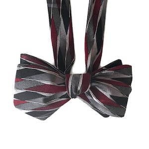 Silk Bow Tie - Jazz Age - One-of-a-Kind - Handmade - Pre-tied or Self-tie
