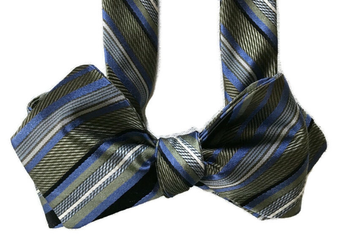 Men's Silk Bow Tie Business Class Oneakind, Handcrafted, Selftie