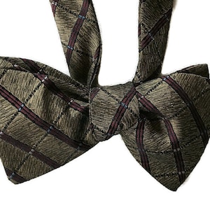 Men&#39;s Silk Bow Tie - Ancestry - One-of-a-Kind, Handcrafted, Self-tie or Pre-tied